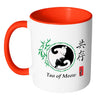 Yin Yang Cat Mug Tao Of Meow White 11oz Accent Coffee Mugs