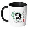 Yin Yang Cat Mug Tao Of Meow White 11oz Accent Coffee Mugs