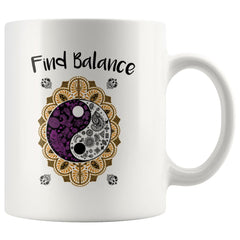 Yin Yang Mug Find Balance 11oz White Coffee Mugs