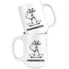 Yoga Cat Mug Ommmmmeow 15oz White Coffee Mugs