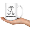 Yoga Cat Mug Ommmmmeow 15oz White Coffee Mugs