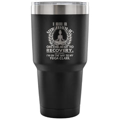 Yoga Coffee Travel Mug Gift I Am A Yogaholic  30 oz Stainless Steel Tumbler