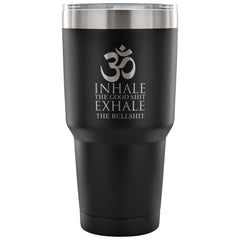 Yoga Insulated Coffee Travel Mug Inhale The Good 30 oz Stainless Steel Tumbler