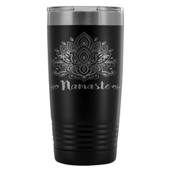 Yoga Lotus Flower Travel Mug Namaste 20oz Stainless Steel Tumbler