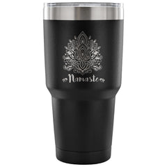 Yoga Lotus Flower Travel Mug Namaste 30 oz Stainless Steel Tumbler