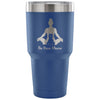 Yoga Meditation Cat Travel Mug Be Here Meow 30 oz Stainless Steel Tumbler