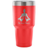 Yoga Meditation Cat Travel Mug Be Here Meow 30 oz Stainless Steel Tumbler