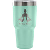 Yoga Meditation Cat Travel Mug Be Here Meow 30 oz Stainless Steel Tumbler