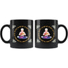 Yoga Meditation Mug Meditating Rafiki 11oz Black Coffee Mugs