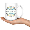Yoga Meditation Mug Vibe With Me 15oz White Coffee Mugs