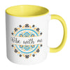 Yoga Meditation Mug Vibe With Me White 11oz Accent Coffee Mugs
