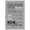 Zaki K Personalized Canvas Print First We Had Each Other