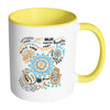 Zen Meditation Mug Hope Inspire Laugh Meditate White 11oz Accent Coffee Mugs