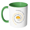 Zen Meditation Mug I Am Grounded I Am Centered I Am White 11oz Accent Coffee Mugs