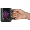 Zen Meditation Yoga Lotus Flower Mug Namaste 11oz Black Coffee Mugs