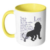 Zodiac Astrology Mug Leo White 11oz Accent Coffee Mugs
