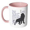 Zodiac Astrology Mug Leo White 11oz Accent Coffee Mugs