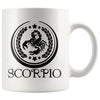 Zodiac Astrology Mug Scorpio 11oz White Coffee Mugs