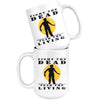 Zombie Mug Fight The Dead Fear The Living 15oz White Coffee Mugs