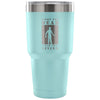 Zombie Travel Mug Fight The Dead Fear The Living 30 oz Stainless Steel Tumbler