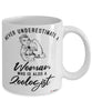 Zoologist Mug Never Underestimate A Woman Who Is Also A Zoologist Coffee Cup White